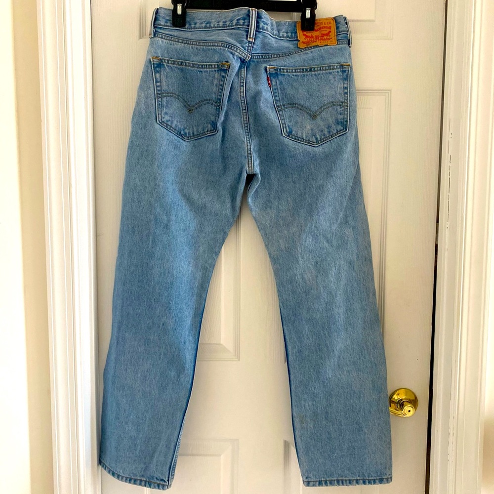 Levi’s men’s  505 size 33 by 30 light wash